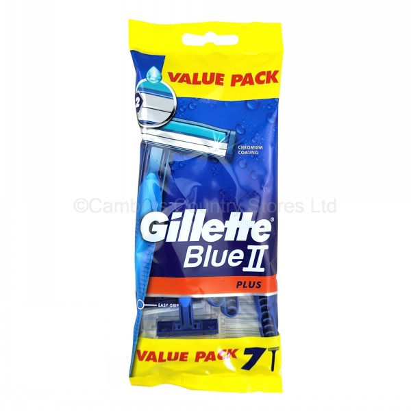 Gillette Blue 2 Disposable Razors 7 Pack Cambers Country Store